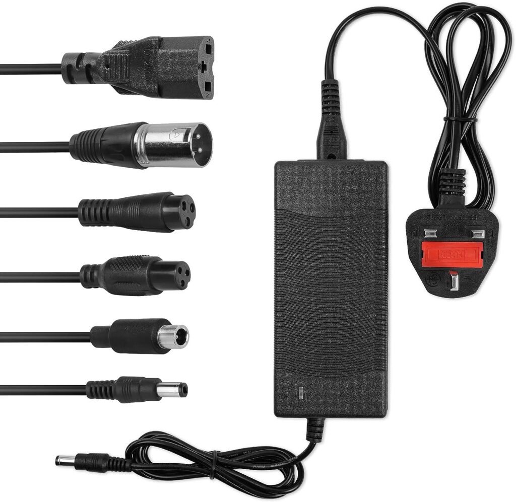 flintronic 42V 2A Electric Scooter Charger, Li-ion Mobility Scooter Battery Charger, Bicycle Scooter Battery Charger, Electric Scooter Fast Charger With 6 Connections for Xiao-mi Lithium Battery